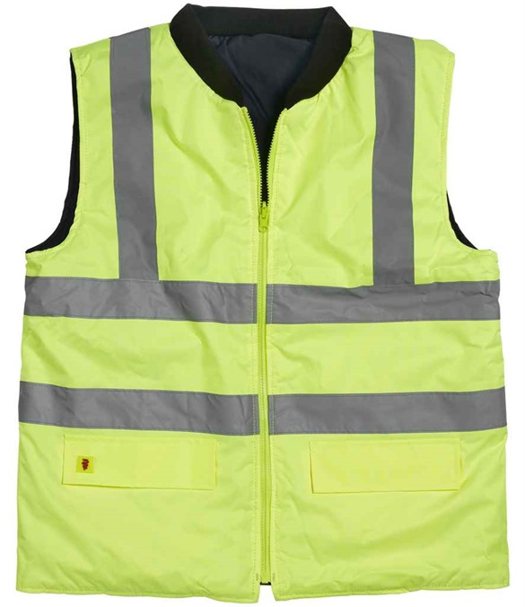 Warrior Hi-Vis Reversible Bodywarmer