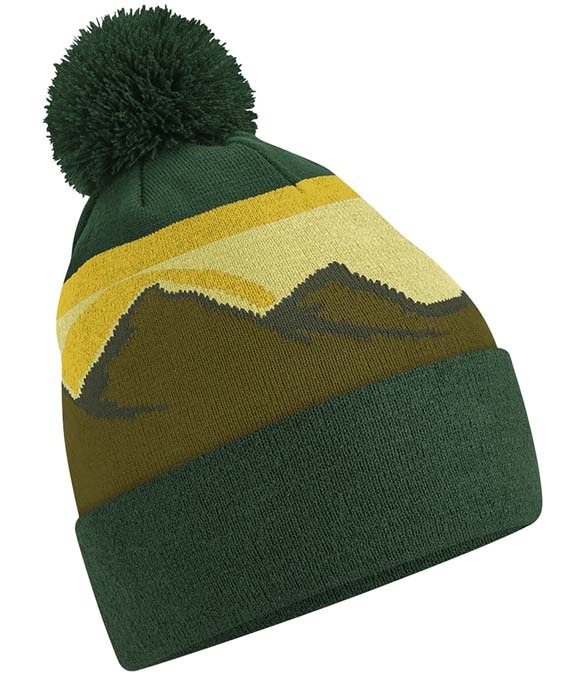 Beechfield Mountain Peaks Pom Pom Beanie