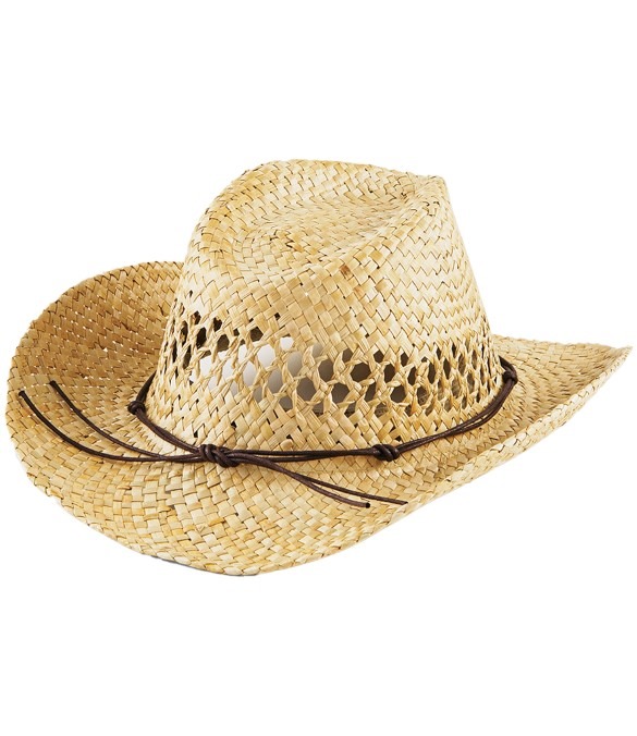 Beechfield Straw Cowboy Hat