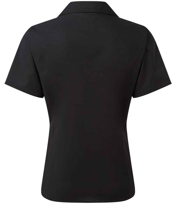 Premier Ladies Short Sleeve Poplin Blouse