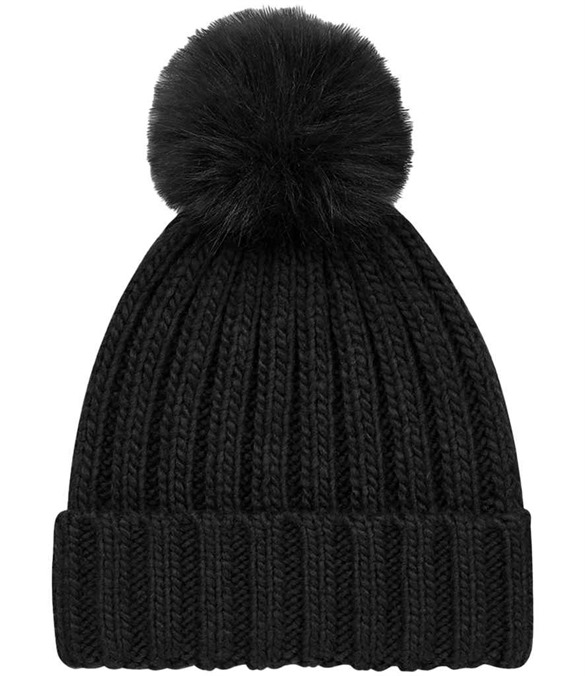 Beechfield Verbier Fur Pop Pom Beanie