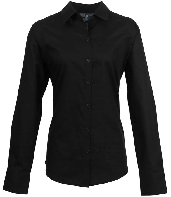 Premier Ladies Signature Long Sleeve Oxford Shirt