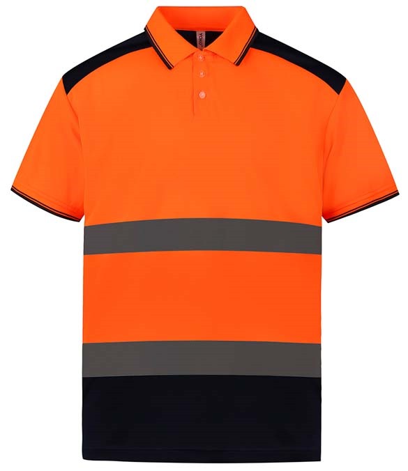 Yoko Two Tone Short Sleeve Polo Shirt